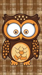 Dynamic Cartoon Owl Mobile Wallpaper for OnePlus