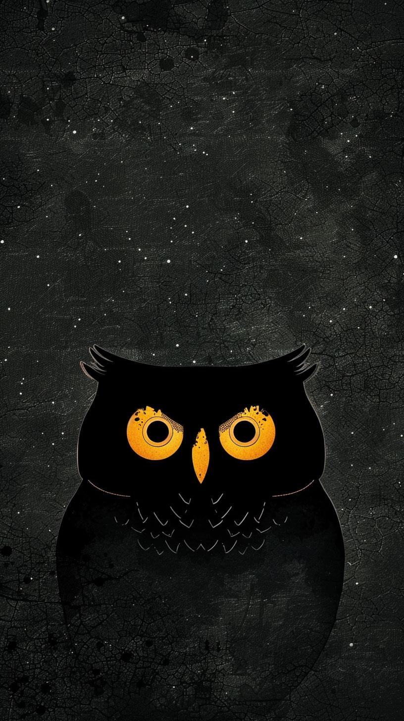 Vibrant Cartoon Owl Wallpaper for Huawei Phones