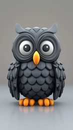 4K Cartoon Owl Mobile Background for Android