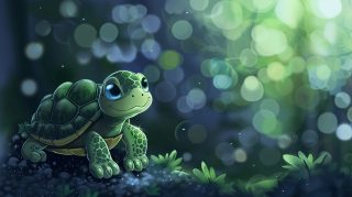 Delightful Turtle Wonderland: Ultra HD AI Image