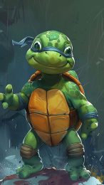 Delightful Turtle Dreams: Mobile Wallpaper Happiness