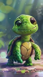 Tropical Turtle Escape: Mobile Wallpaper Wanderlust