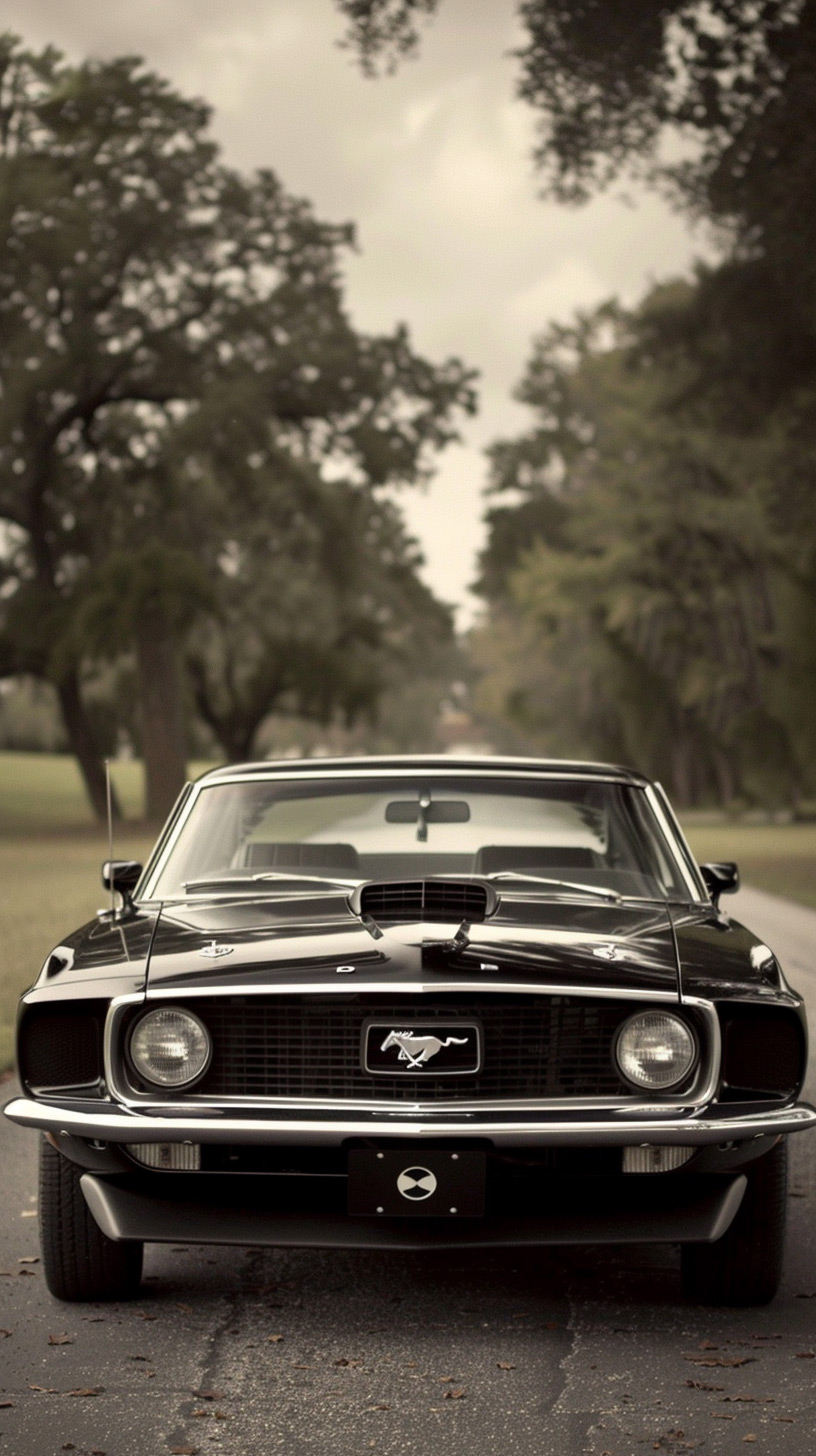 Classic Ford Mustang Mobile HD Wallpaper