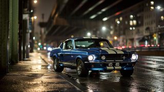 Classic Ford Mustang AI Stock Photos