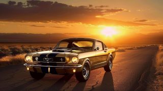 Classic Ford Mustang AI 4k Wallpaper