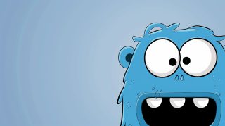 Adorable Cookie Monster AI Image: 4K Desktop Background