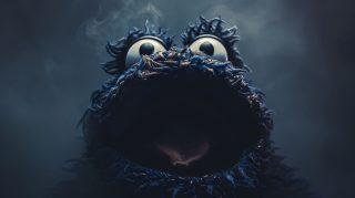 Playful Cookie Monster AI Image: Free HD Photos for PC