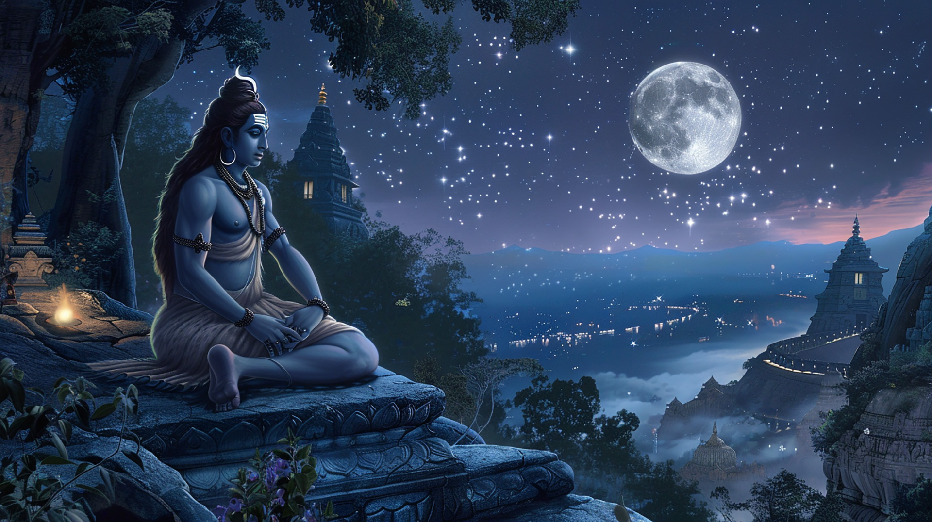 Modern Lord Shiva: 4K AI Image for Download