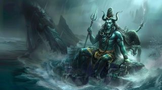 Edgy Lord Shiva: Digital Background in 16:9