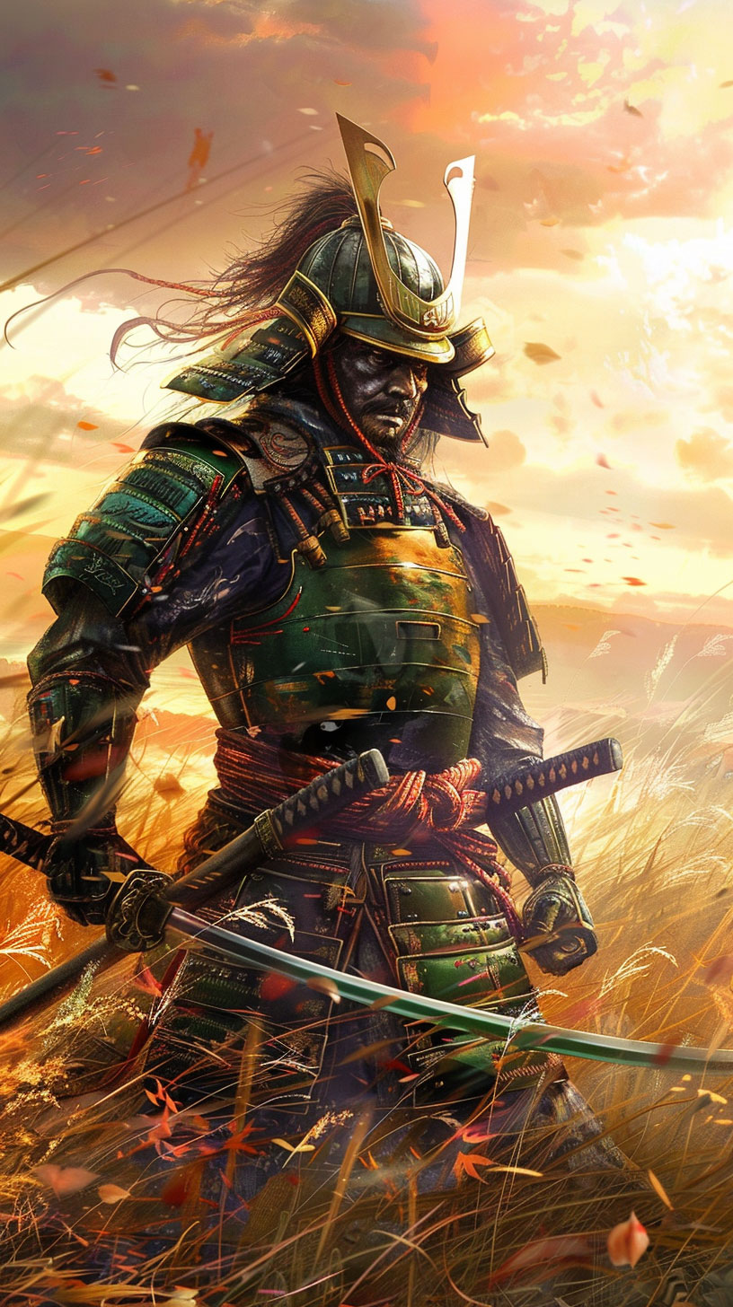 AI Wallpaper of Cool Samurai: HD Mobile Background