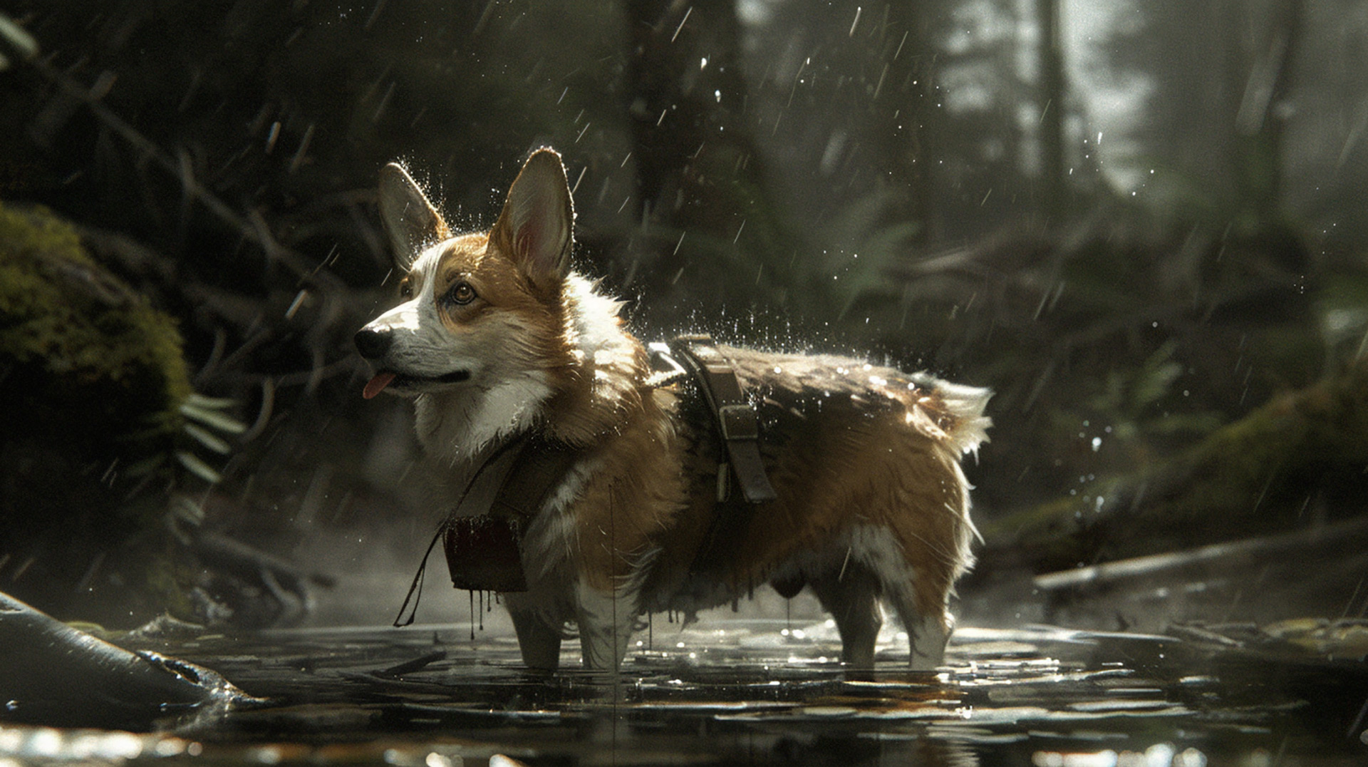 Free 1920x1080 Corgi AI Desktop Backgrounds