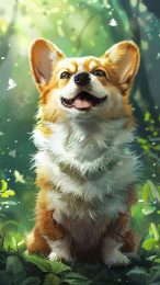 Corgi AI Mobile Wallpapers in 8K Resolution