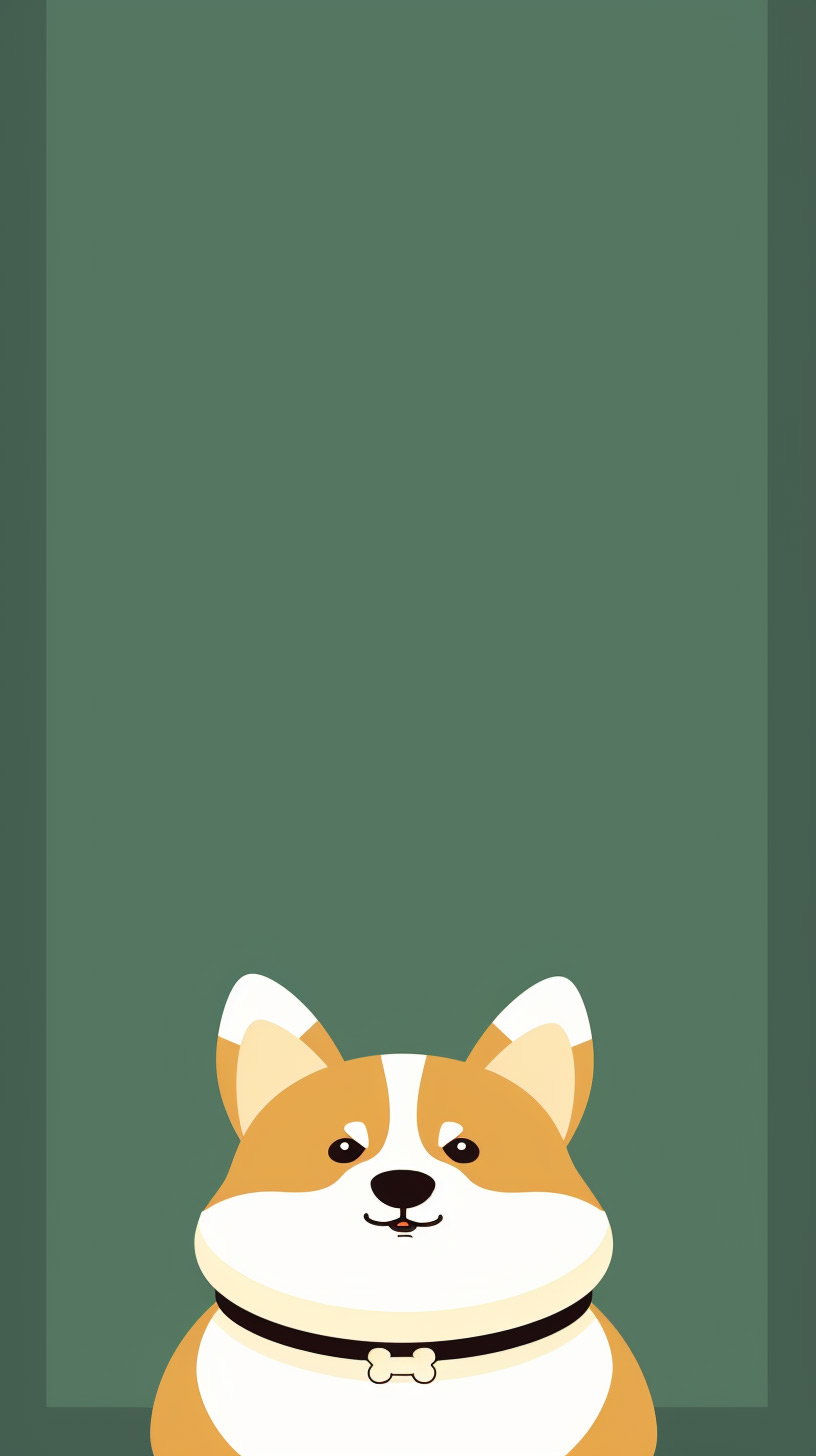 Vibrant Corgi Wallpaper for Android Phones