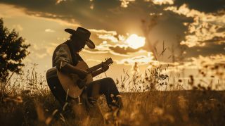 Western Vibes: Digital Background of Country Music