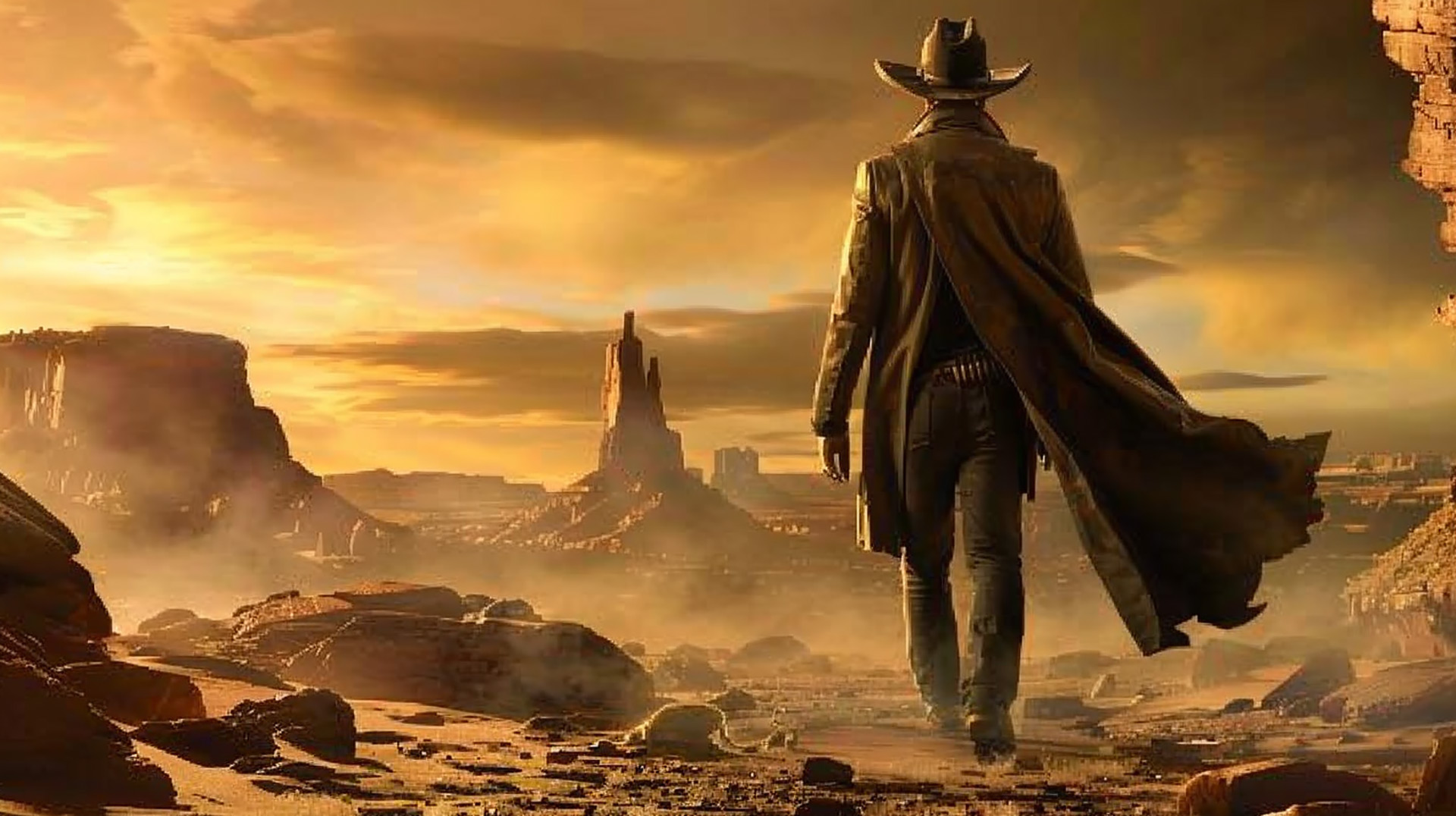 Stunning Cowboy AI Image for 16:9 Desktop