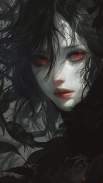 Dark Creepy Anime Wallpaper for iPhone