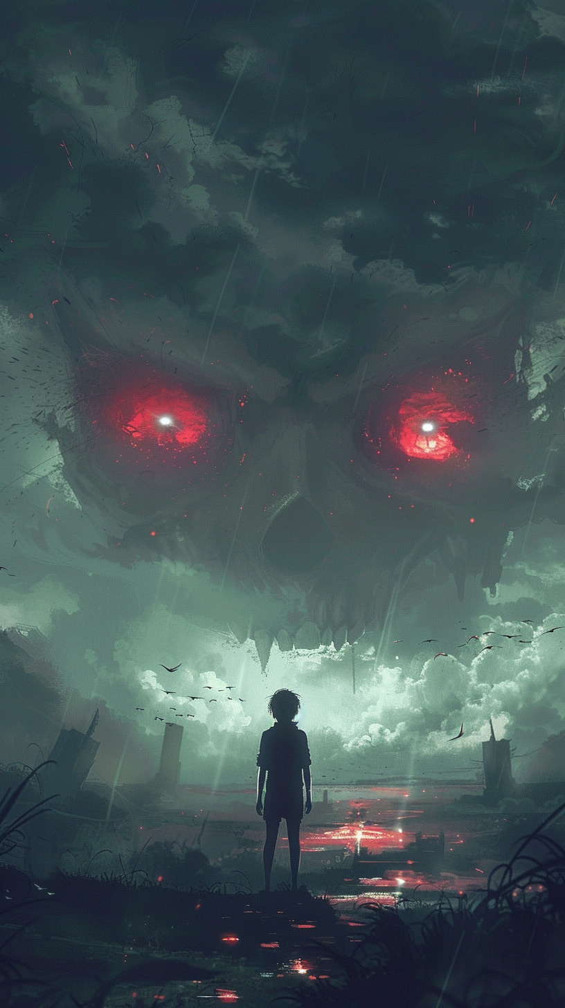 Spooky Anime Artwork: Free Mobile Download
