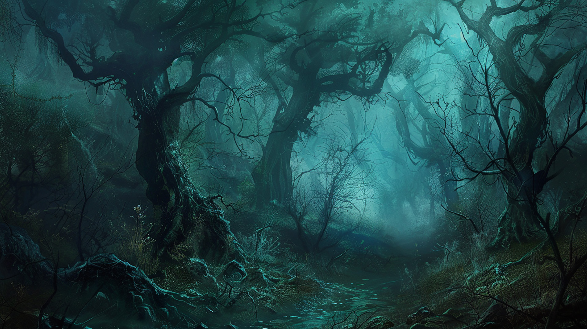 Mysterious Creepy Forest Desktop Backgrounds