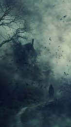 Sinister Forest Landscape: Ultra HD Wallpaper