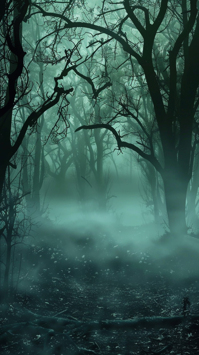 Mysterious Dark Forest: HD Mobile Background