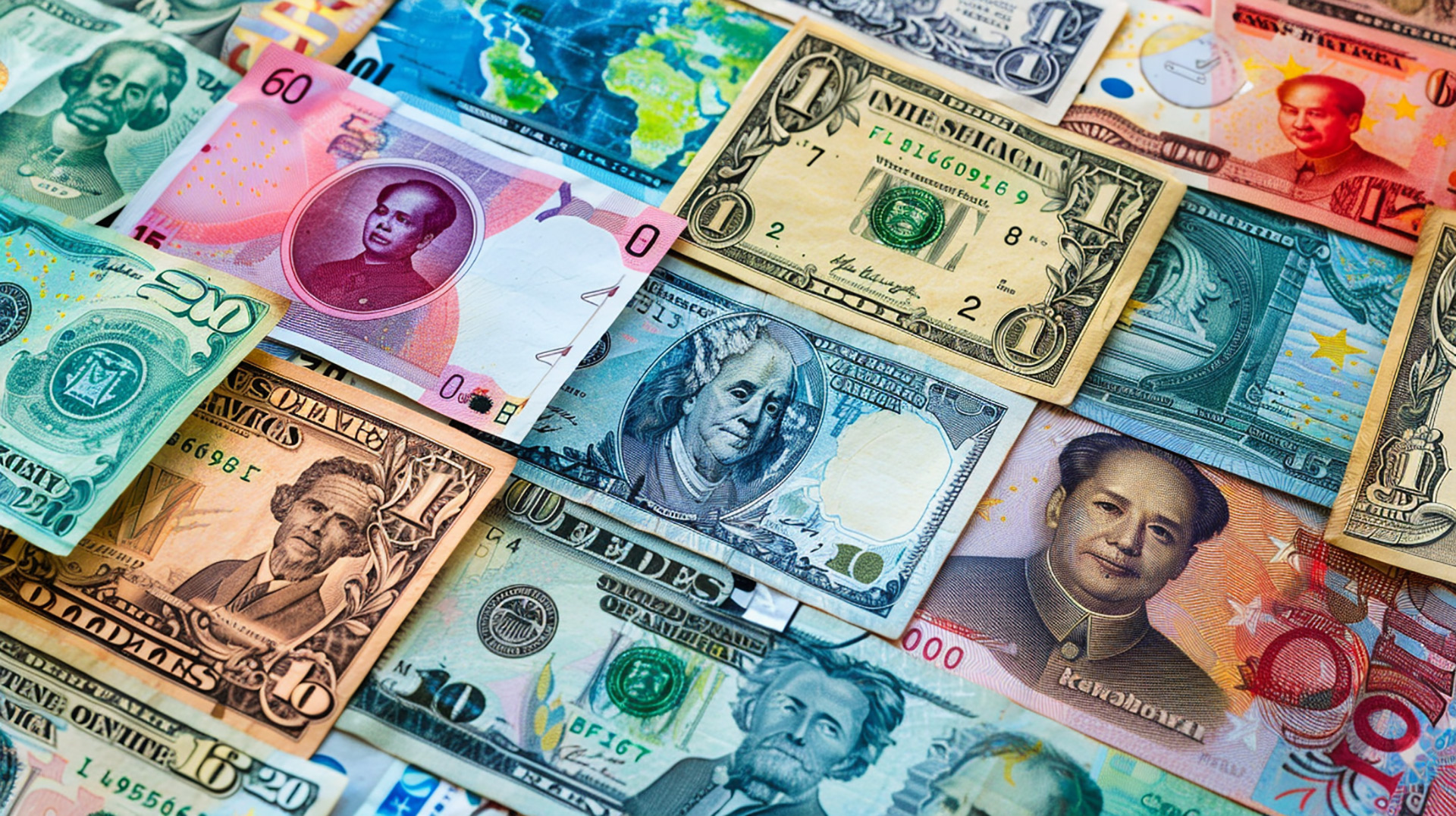 Currency Illustrations: Ultra HD Wallpaper