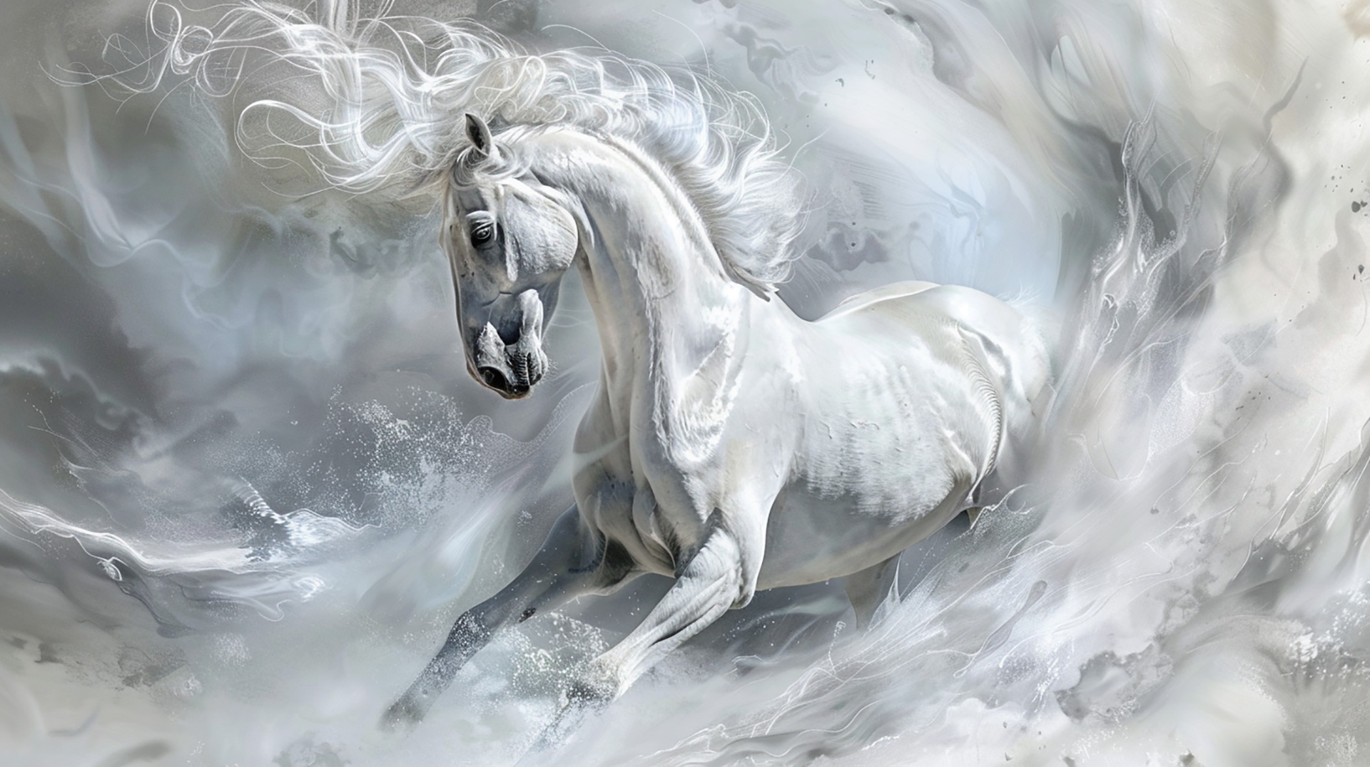 Adorable Foal: AI-Generated HD Horse Wallpaper