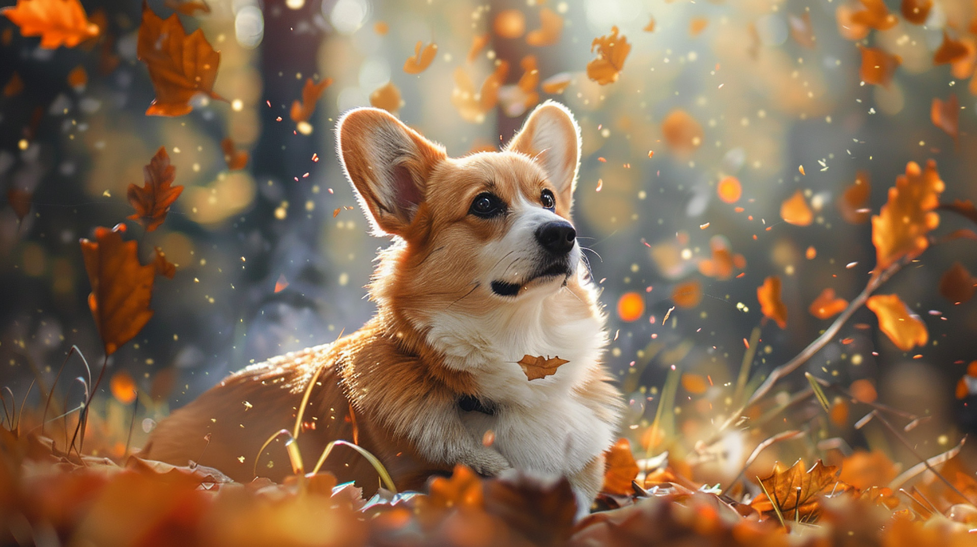 Cute Corgi AI Wallpapers for 16:9 Screens