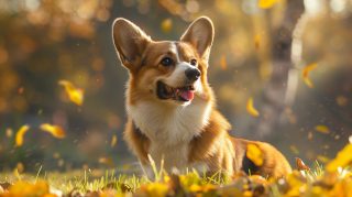 High-Quality Cute Corgi Desktop Background