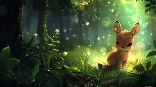 Darling Doe: AI-Enhanced Cute Deer Image