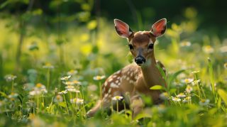 Precious Bambi: AI-Crafted Cute Deer in 4K HD