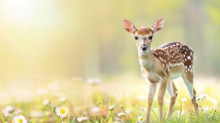 Innocent Eyes: AI-Generated Sweet Deer in HD