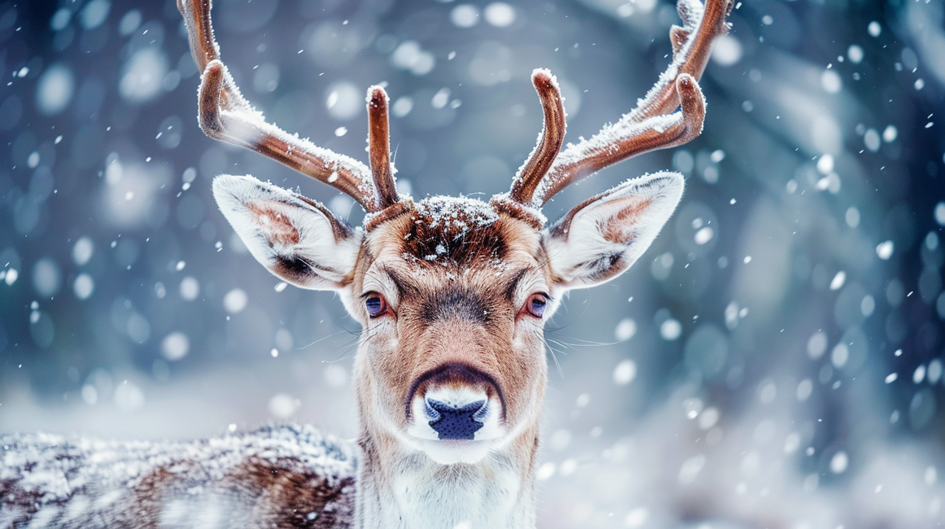 Sweet Nature: AI-Enhanced Cute Deer in High Definition