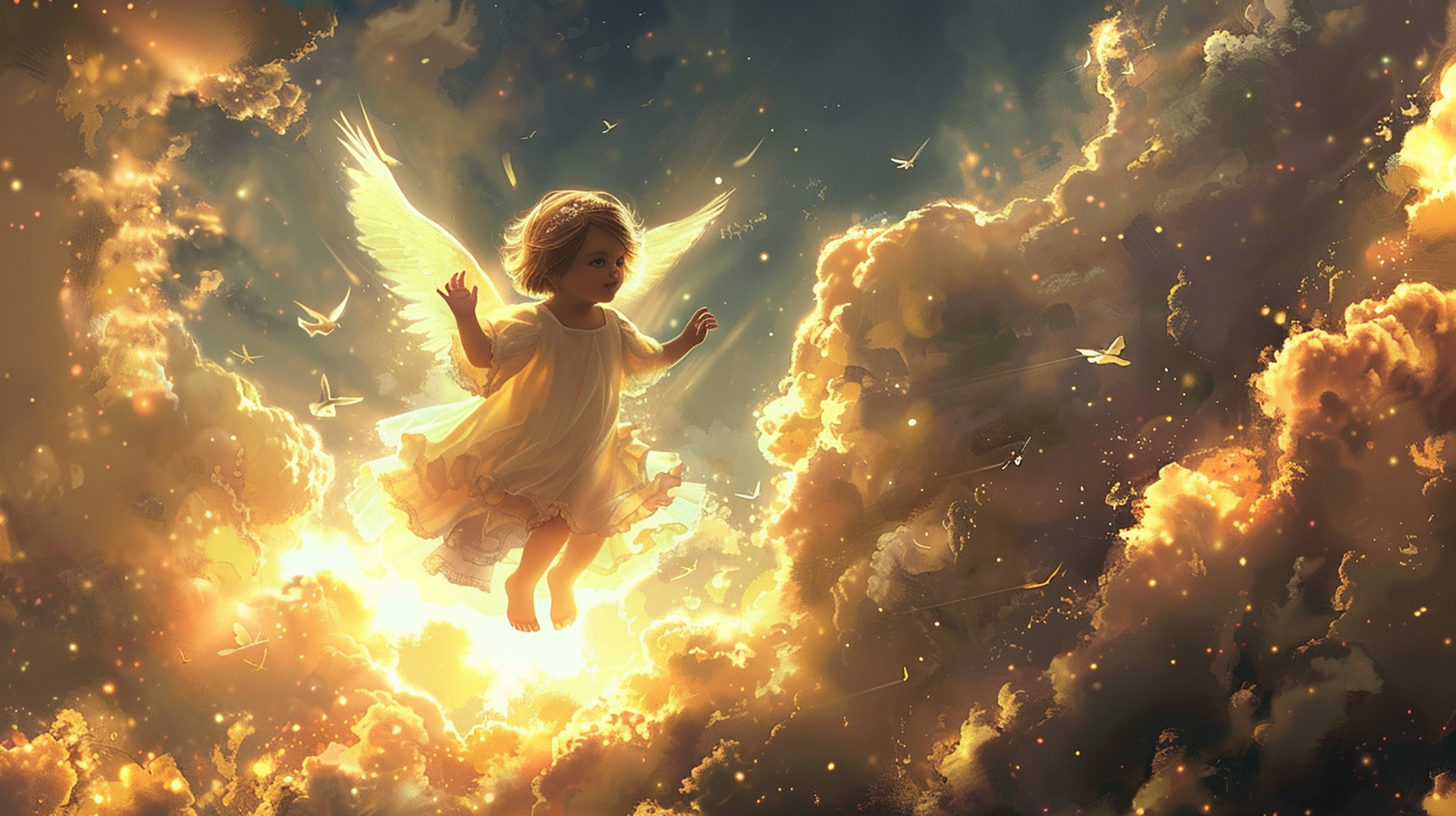Angelically Cute: AI Image of God with Angelic Charm