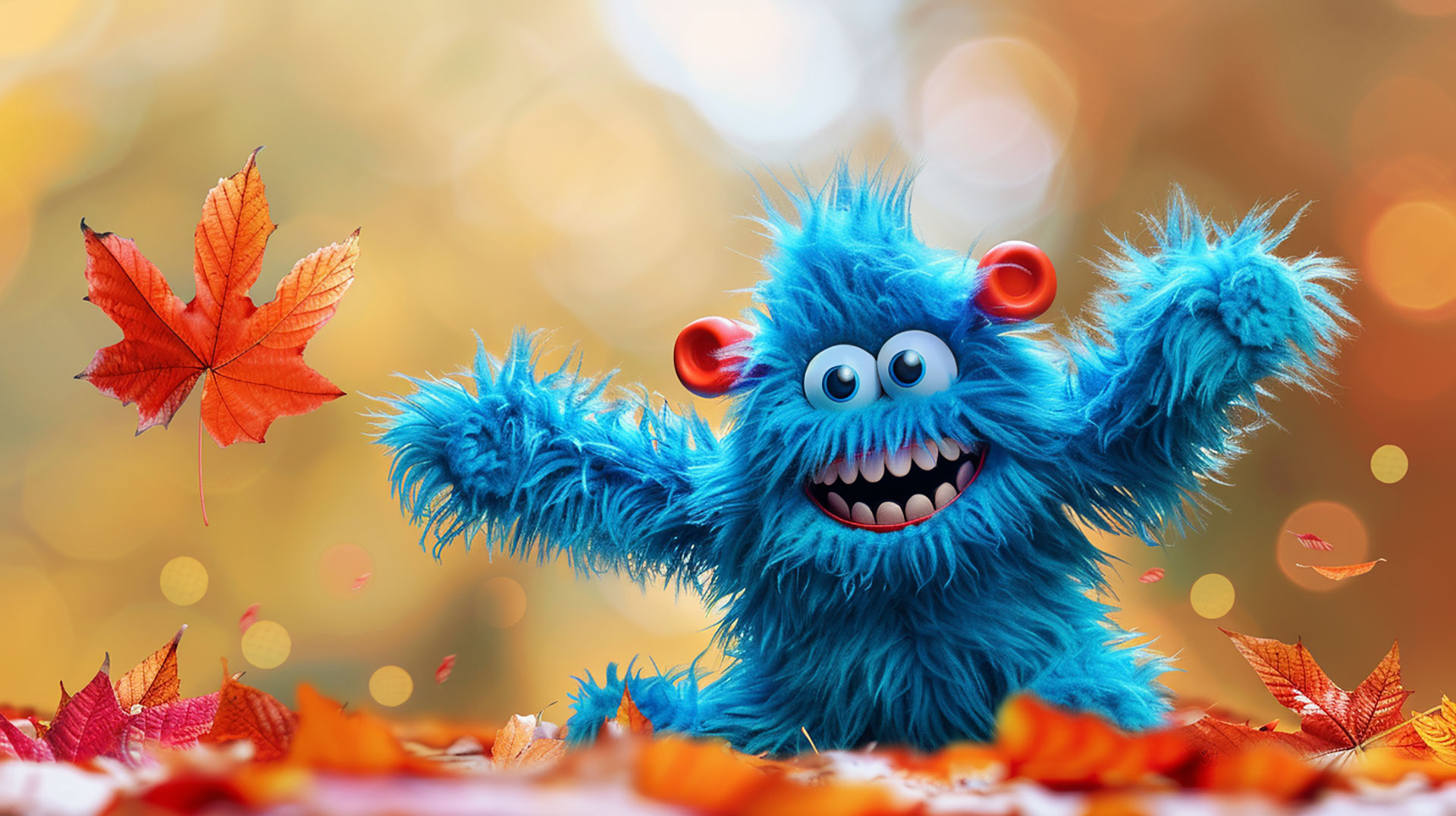 Sweet Monster AI Image: Free HD Desktop Wallpaper