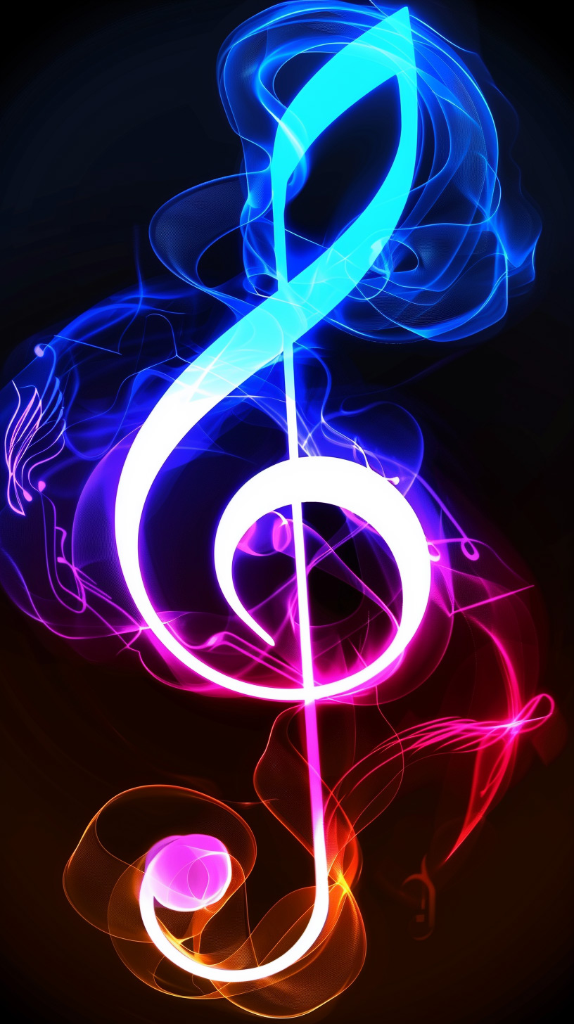 Charming Chords: Cute Music Mobile Wallpaper
