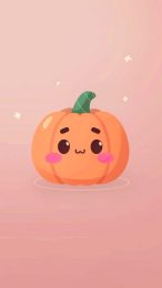 Adorable Smiling Pumpkin Family HD Wallpaper