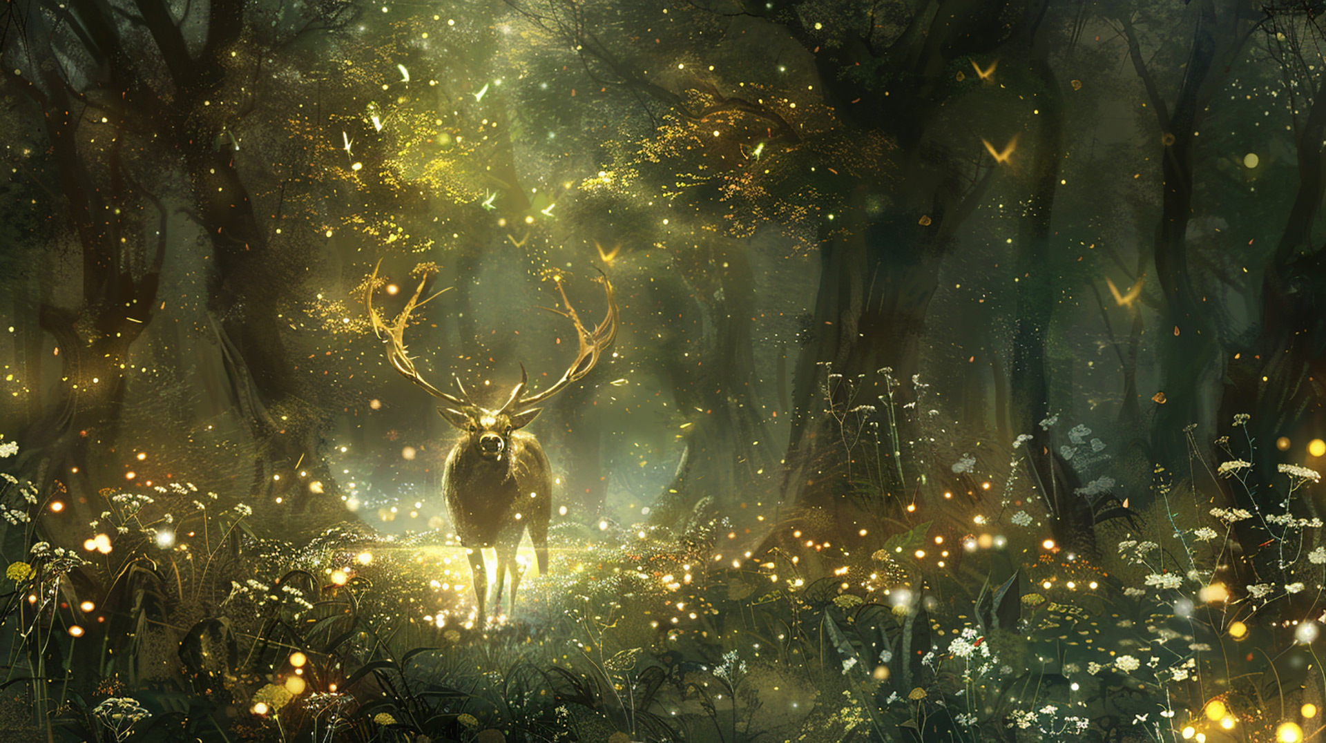 Enchanted Wilderness: AI-Rendered Deer in HD