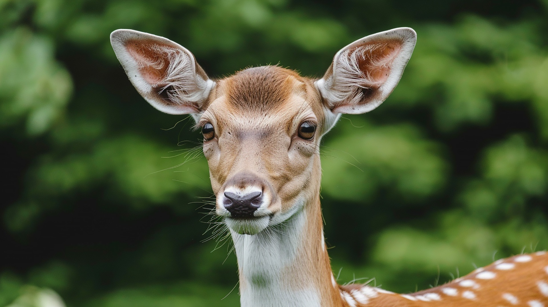 Solitude in Nature: AI-Enhanced Deer Desktop Background