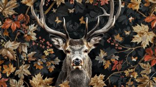 Wilderness Wonders: Camo Deer AI Image