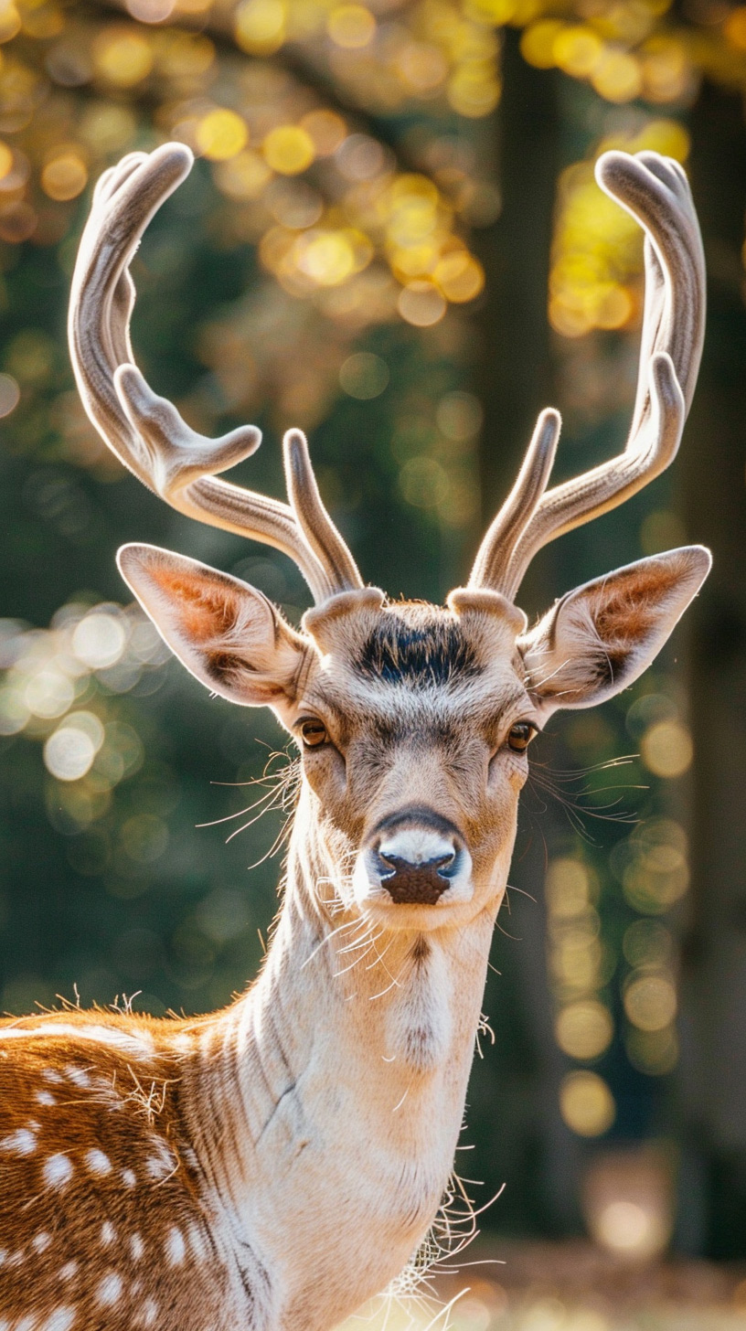 Winter Deer Scene Mobile Wallpaper