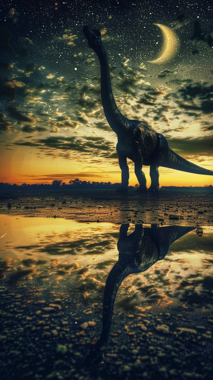 Futuristic Dinosaur HD Wallpaper for Mobile