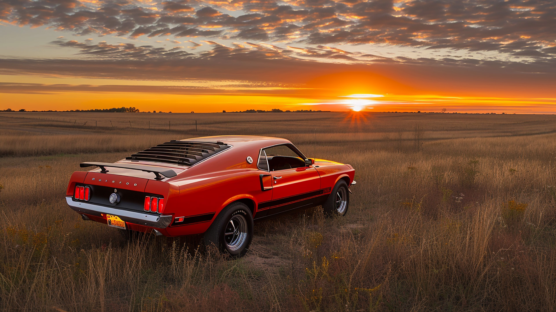 Classic Ford Mustang AI Free Wallpapers