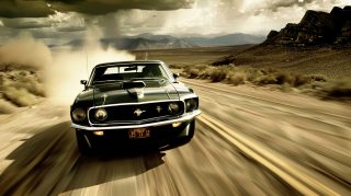 Classic Ford Mustang AI Wallpaper in 1920x1080