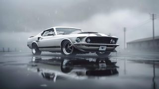 Classic Ford Mustang AI Ultra HD Image