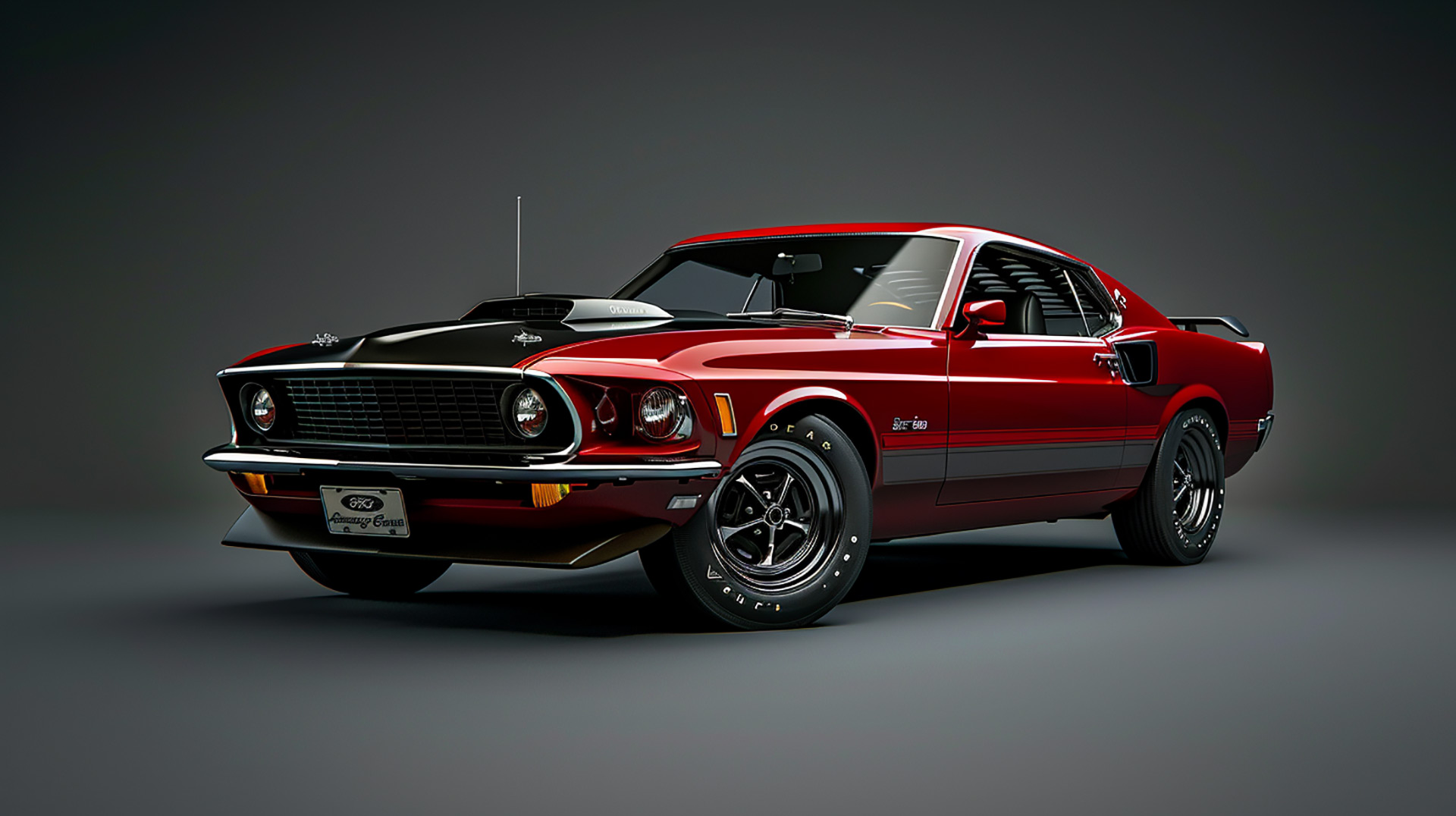 Classic Ford Mustang AI Digital HD Background