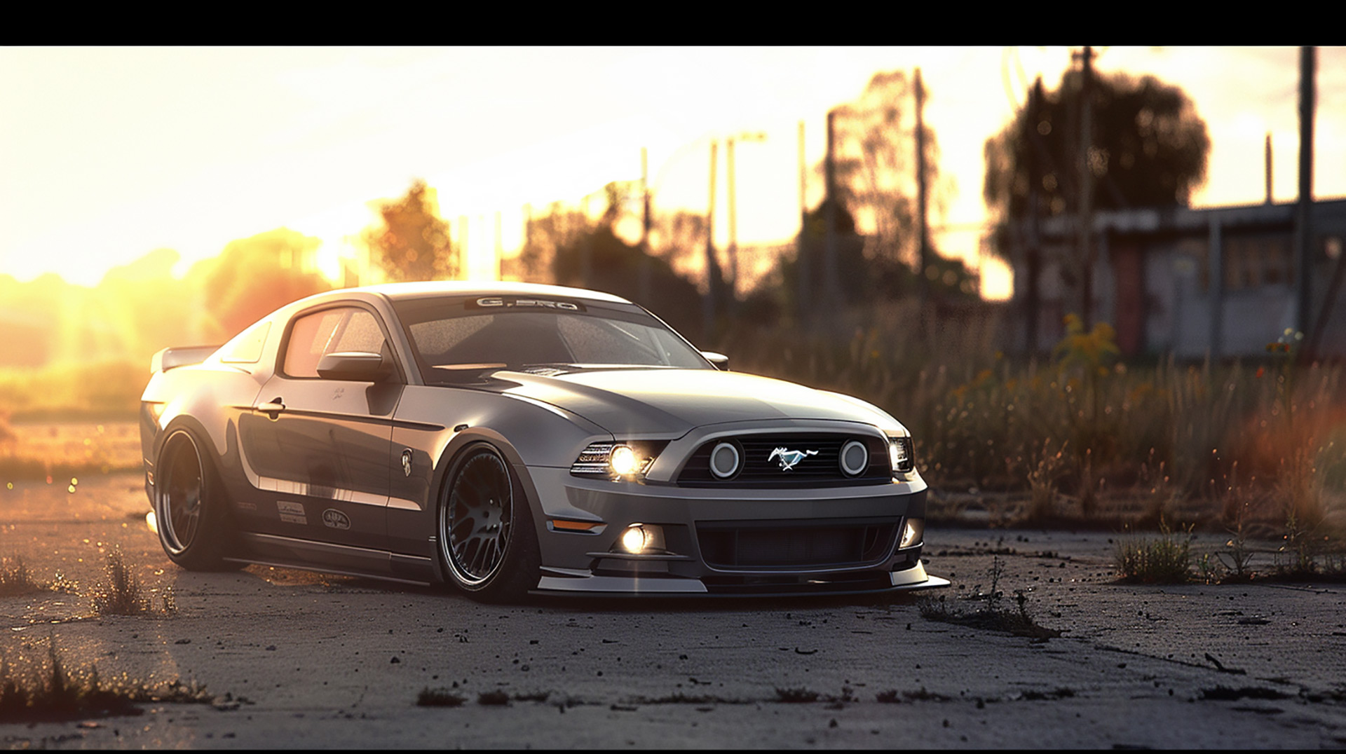 Ford Mustang GT AI Desktop Background