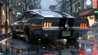 Artistic Ford Mustang AI Image Wallpaper