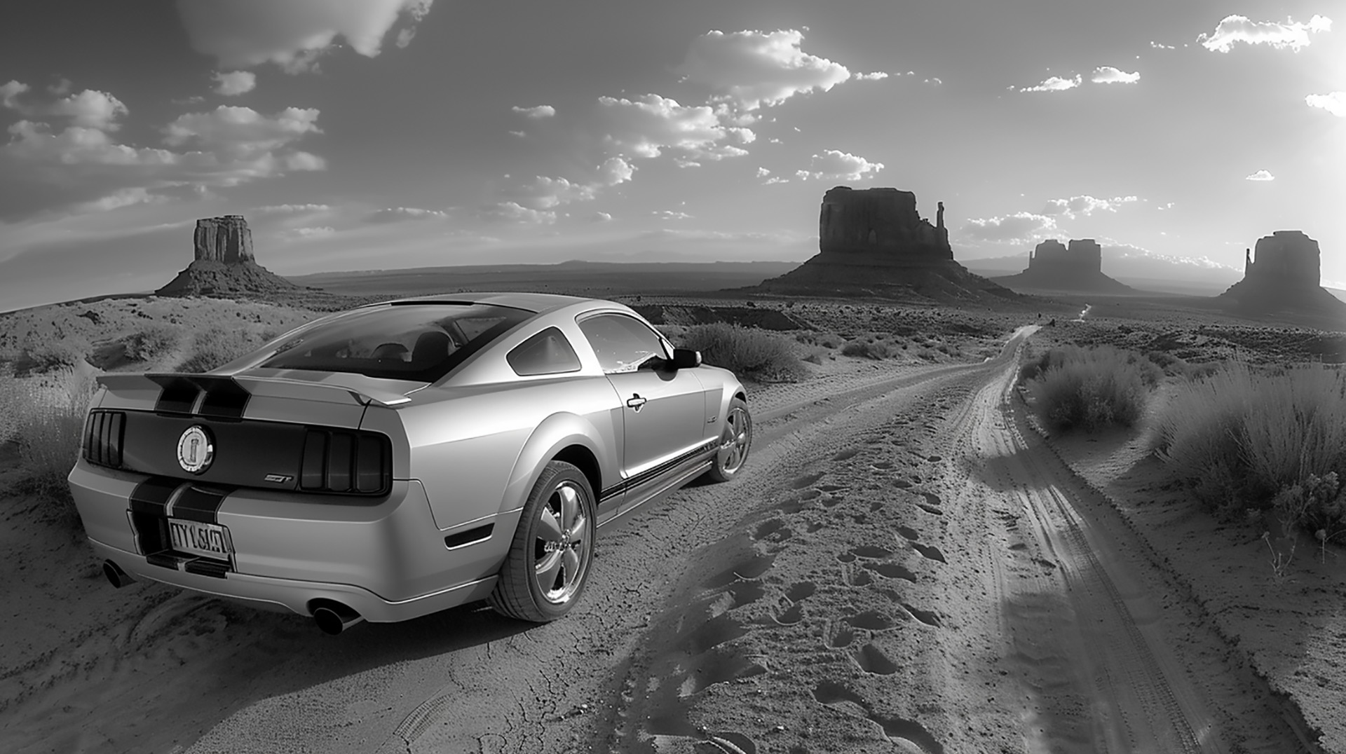 Bold Ford Mustang Digital Background