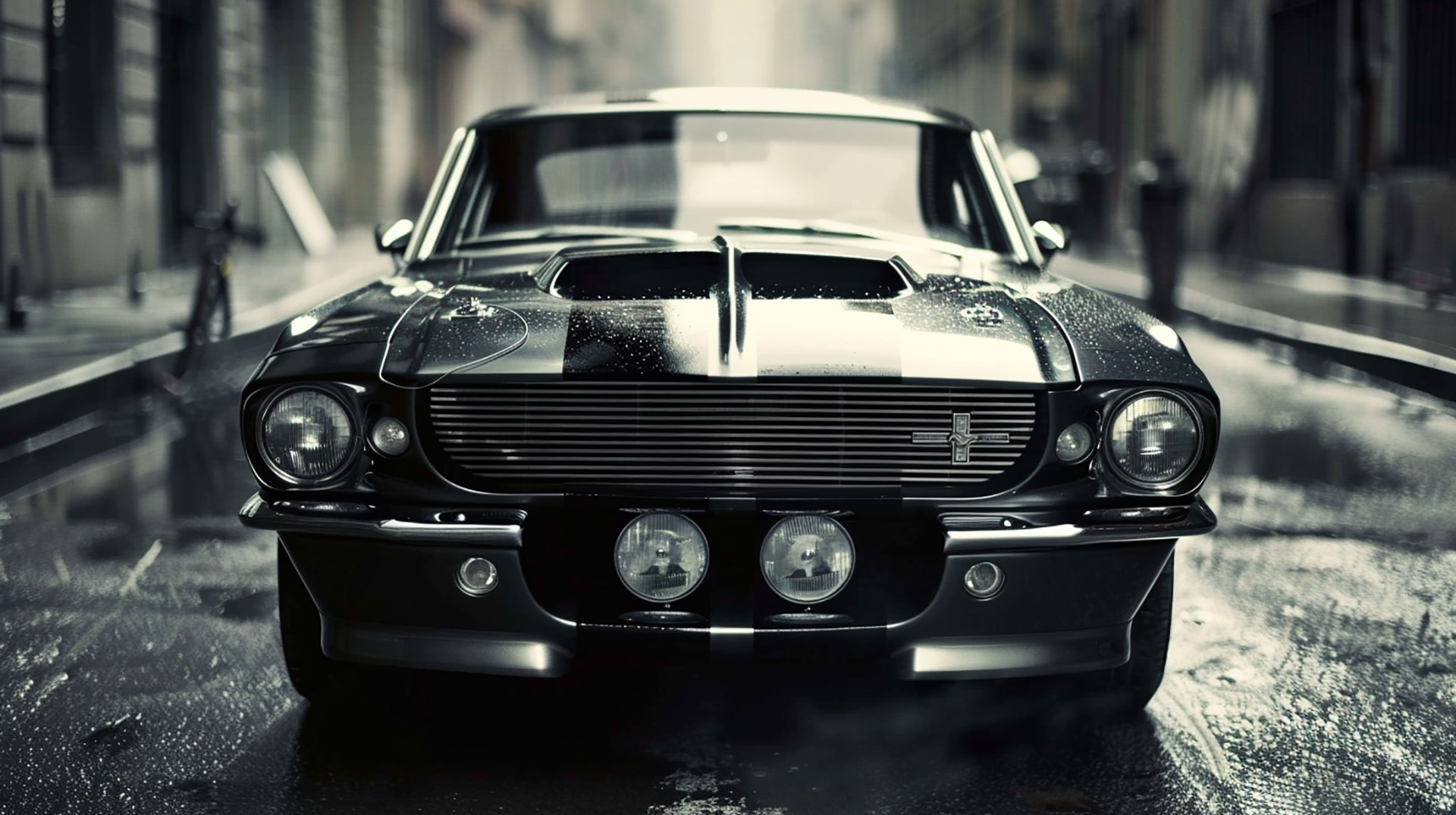 Ford Mustang AI Image Stock Photos