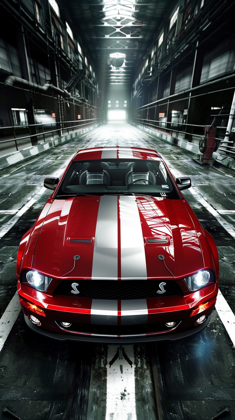 Elegant Ford Mustang Mobile AI HD Pics